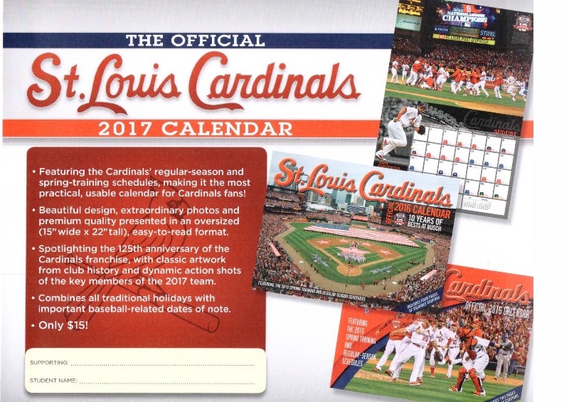 Wesclin CUSD 3 WHS Band Sells STL Cardinal Calendars